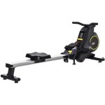 Homcom - rameur dappartement - acier - 185x58x57cm - noir