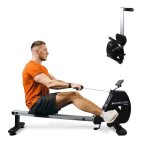 Rameur d appartement pliable mobiclinic roue dinertie 6 kg 8 niveaux de rsistance 120 kg noir rowfit ...