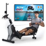 Rameur pliable avec 8 niveaux de résistance magnétique - hauteur utilisateur max: 195 cm - dimensions ... Rameur pliable avec 8 niveaux de résistance magnétique - hauteur utilisateur max: 195 cm - dimensions ...