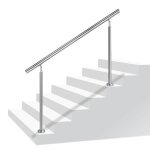 Rampe descalier en acier inoxydable liliin - 150cm - intrieur & extrieur
