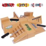 Rampe de planche � doigt jouet de skate avec 3 mini jouets de planche � doigt cadeau pour enfants