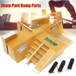 Rampe de skate park + 3pcs finger skateboard - tempsa - 92d - jaune - pour enfants de 6 ans et plus Rampe de skate park + 3pcs finger skateboard - tempsa - 92d - jaune - pour enfants de 6 ans et plus