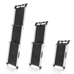 Rampe tlescopique pour chiens - priorpet - noir - antidrapante - capacit 90 kg - extensible