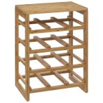 Range - bouteilles tagre  bouteilles en bambou coloris naturel - longueur 35 x profondeur 24 x hauteur ...