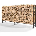Range bûches extérieur unho - support de rangement pour bois de cheminée en métal - 233x118x35cm Range bûches extérieur unho - support de rangement pour bois de cheminée en métal - 233x118x35cm