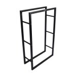 Range bches robuste en acier - porte bches intrieur extrieur - support rangement bois de chemine ...