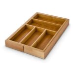 Range - couverts extensible en bambou - relaxdays - 10016742 - 7 compartiments - marron Range - couverts extensible en bambou - relaxdays - 10016742 - 7 compartiments - marron