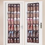 Rangement des chaussures  suspendre derrire de porte 24 poches pargne despace organisateur collection ...