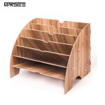 Rangement documents bureau trieur en bois organisateur de fichiers rangement de bureau pour documents ...