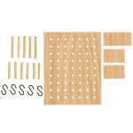 Rangement miniature - rico design - pegboard  monter miniature - blanc - 8 x 10 cm