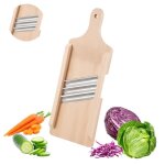 Râpe mandoline a choux en bois avec 3 lames en acier râpe de cuisine pour couper les légumes 42 cm Râpe mandoline a choux en bois avec 3 lames en acier râpe de cuisine pour couper les légumes 42 cm