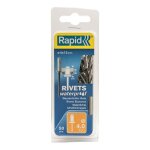 Rapid rivets �tanches 4x12mm en alu