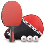 Joola carbon speed ? raquette de tennis de table carbone puissance et spin (rev�tements vizon ittf)