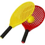 Raquettes dinitiation pour enfant - visiodirect - lot de 2 avec balle de tennis