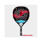 Raquette de padel - joma - tournament flex - noir / rouge - graphite - adulte