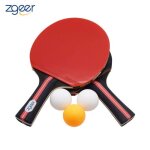 Raquette tennis de table set de tennis de table 2 raquette ping pong de peuplier + 3 balle + 1 sac