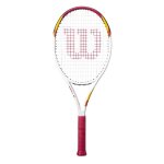Raquette de tennis wilson six one - blanc / rouge - taille 3