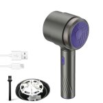 Rasoir anti bouloche lectrique - leoclotho - dpelucheur pour manteau tiss pull tapis - argent violet ...