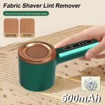 Rasoir anti - bouloche - moohop - �lectrique - 3 r�glages dintensit� - l�ger et portable - vert / blanc ...