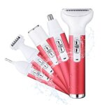 Rasoir electrique femme 5 en 1 usb pour tondeuse bikini visage sourcils nez corps tondeuse femme
