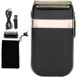 Rasoir �lectrique homme � grille sans fil shaver gold et titanium foil professionnel pour coiffeur et ...