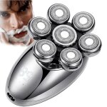 Rasoir electriques hommes intelligente 7 tte tondeuse barbe cheveux chauve 5d rotatives led tanche ...