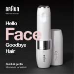 Rasoir visage lectrique pour femme braun face mini fs1000 - fonction smart light - blanc