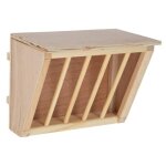 R�telier � foin - kerbl - beige - 37x17x20 cm - bois non trait� - protection contre salissures