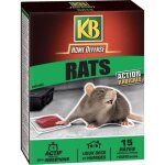 Raticide kb home defense - rat pte 15x10g - action radicale - lieux secs et humides - gants offerts