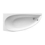 Ravak avocado baignoire dangle gain de place orientation gauche 160 x 75 cm en acrylique blanc (cq01000000) ...