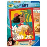Ravensburger ? creart kids 18x24cm ? num�ro dart ? vaiana ? disney ? kit de peinture par num�ros ? d�s ...