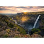 Ravensburger - puzzle 1000p - la cascade hifoss islande (highlights) - adultes&enfants - ds 14 ans ...