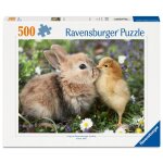 Ravensburger - puzzle 500 pi�ces - lapin et poussin (collection b�b�s animaux) - d�s 12 ans - puzzle ...