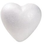 D�coration - rayher - coeur en polystyr�ne - blanc - mixte - polyvalent
