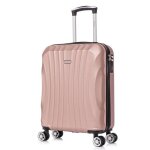 Raykong valise cabine abs 55x40x20cm (44l) petites valises de voyage l�g�res 20 pouces - (rk03rose dor�e) ...