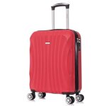 Raykong valise cabine abs 55x40x20cm (44l) petites valises de voyage l�g�res 20 pouces - (rk03rouge)