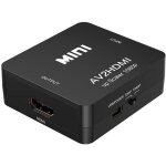 Adaptateur convertisseur - rca vers hdmi - 1080p - support pal / ntsc - noir - vidéo audio Adaptateur convertisseur - rca vers hdmi - 1080p - support pal / ntsc - noir - vidéo audio