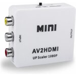 Rca vers hdmi mini 1080p rca composite cvbs av vers hdmi adaptateur audio video convertisseur soutien ...