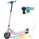 Rcb r11s trottinette �lectrique enfants �cran led n�ons color�s vitesse et hauteur r�glables cadeau id�al ...