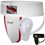 Coquille boxe mma homme suspensoir rdx avec protection muay thai combat kick boxing - blanc - boxe - ...