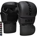 Gants dentranement mma rdx - mitaines boxe grappling sparring - noir