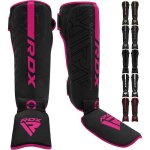 Protge - tibias rdx en cuir maya pour mma muay thai boxe bjj arts martiaux entranement sparring rosa ...