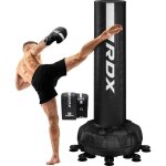 Sac de frappe autoportant rdx kara 6 pieds xxl - blanc - boxe - kick - boxing