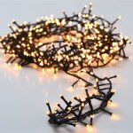 Rebecca mobili guirlande lumineuse pour sapin de nol 20 mt 1000 led blanc chaud avec 8 fonctions pour ...