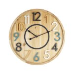 Rebecca mobili horloge murale en bois suspendues design mdf ronde dcoration intrieure 50 cm