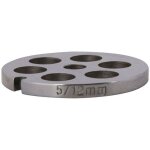 Disque pour hachoir �lectrique n�5 - 12 mm - reber - grille renforc�e - acier type c55