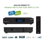 R�cepteur d�codeur dvb - t2 - aston - diva hd connect t2 - hevc h. 265 - hbbtv 1. 5 - enregistrement ...