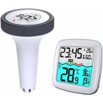 Thermom�tre de piscine - pt - 310 - lcd sans fil - �tanche - affichage temp�rature et humidit� - port�e ...