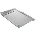 U - tile receveur  carreler mono pente mono board - 185 x 100 cm - siphon  360 excentr