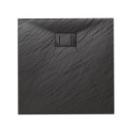Receveur de douche carr� 90x90 cm anthracite effet pierre blend - idralite